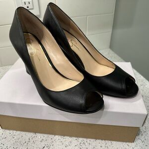 Jessica Simpson Laryssa Black Size 8 Wedges